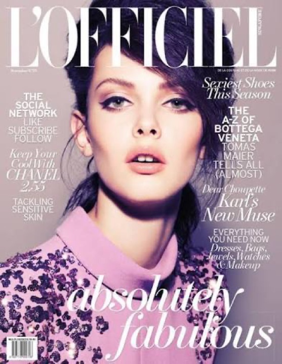 Лиза Адаменко на обложке L'Officiel